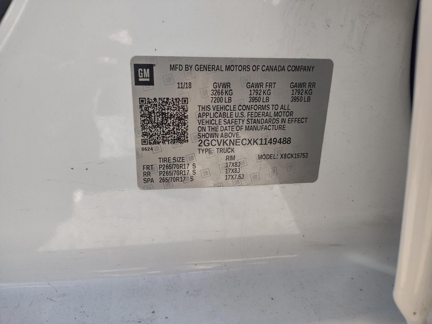 2019 White /Gray Chevrolet Silverado 1500 (2GCVKNECXK1) with an 5.3L V8 OHV 16V engine, 6A transmission, located at 17760 Hwy 62, Morris, OK, 74445, (918) 733-4887, 35.609104, -95.877060 - 2019 CHEVY SILVERADO 1500 4WD ***CLEAN TITLE*** BI-FUEL SYSTEM RUNS ON CNG OR GASOLINE WITH THE 5.3L V8 ENGINE. IT FEATURES MANUAL SEATS, LEATHER INTERIOR, POWER LOCKS, POWER WINDOWS, AM/FM RADIO, BACKUP CAMERA, CRUSIE CONTROL, TRACTION CONTROL, AND SAFETY LIGHT. ONLY 188,142 MILES WITH 265/70R17 TI - Photo#31