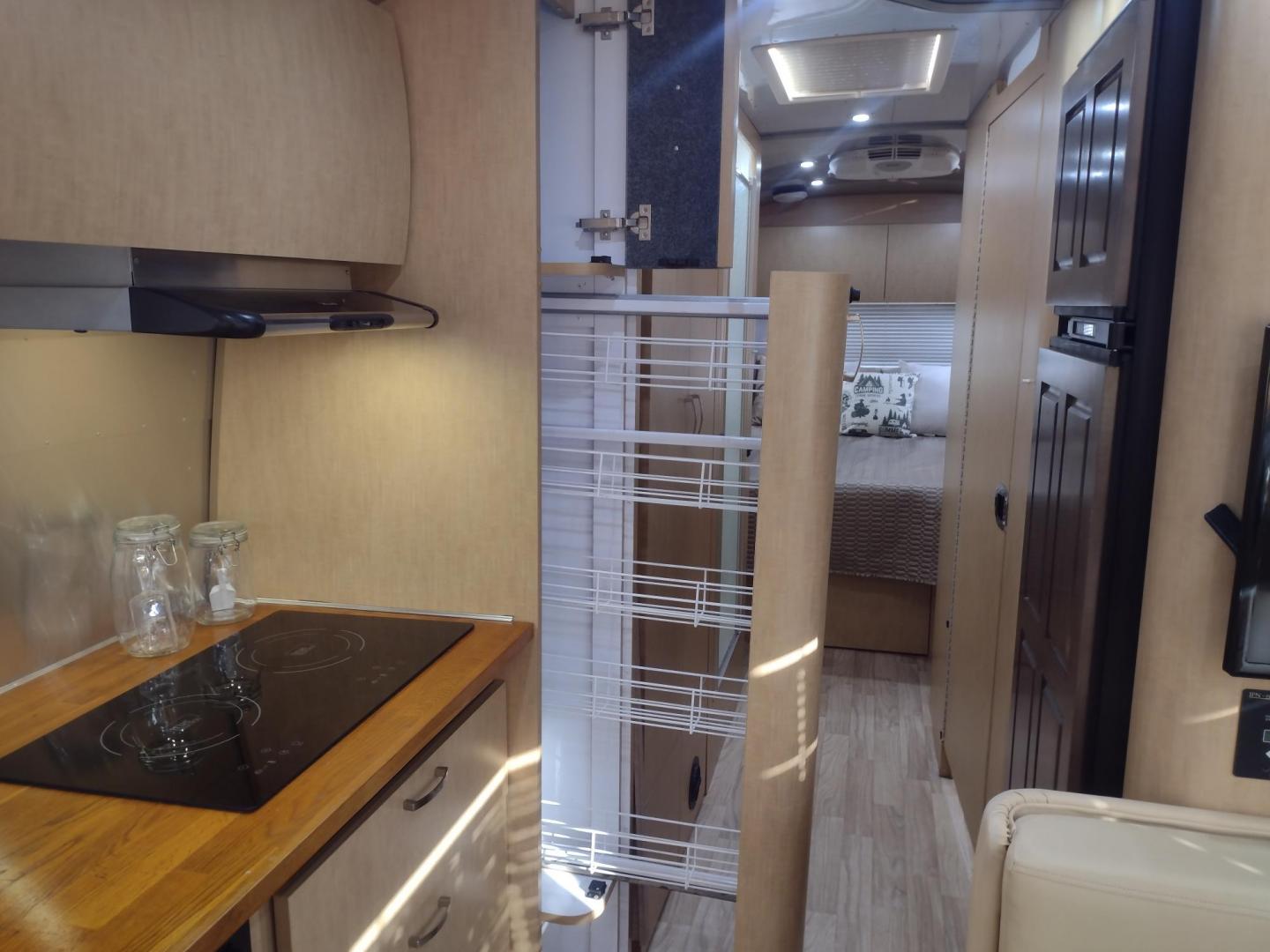 2014 Silver /TAN Airstream FLYING CLOUD 30 30 (1STJ9YP22EJ) , located at 17760 Hwy 62, Morris, OK, 74445, 35.609104, -95.877060 - HAVE YOU EVER WANTED TO BECOME PART OF THE AIRSTREAM FAMILY? WELL HERE IS YOUR CHANCE, CHECK OUT THIS 2014 AIRSTREAM FLYING CLOUD 30 31FT OVERALL WITH A 21FT MANUAL AWNING. ***REBUILT TITLE DUE TO HAIL DAMAGE*** IN THE LIVING AND KITCHEN AREA IS A LEATHER SOFA THAT FOLDS DOWN FOR ADDITIONAL SLEEPING - Photo#32