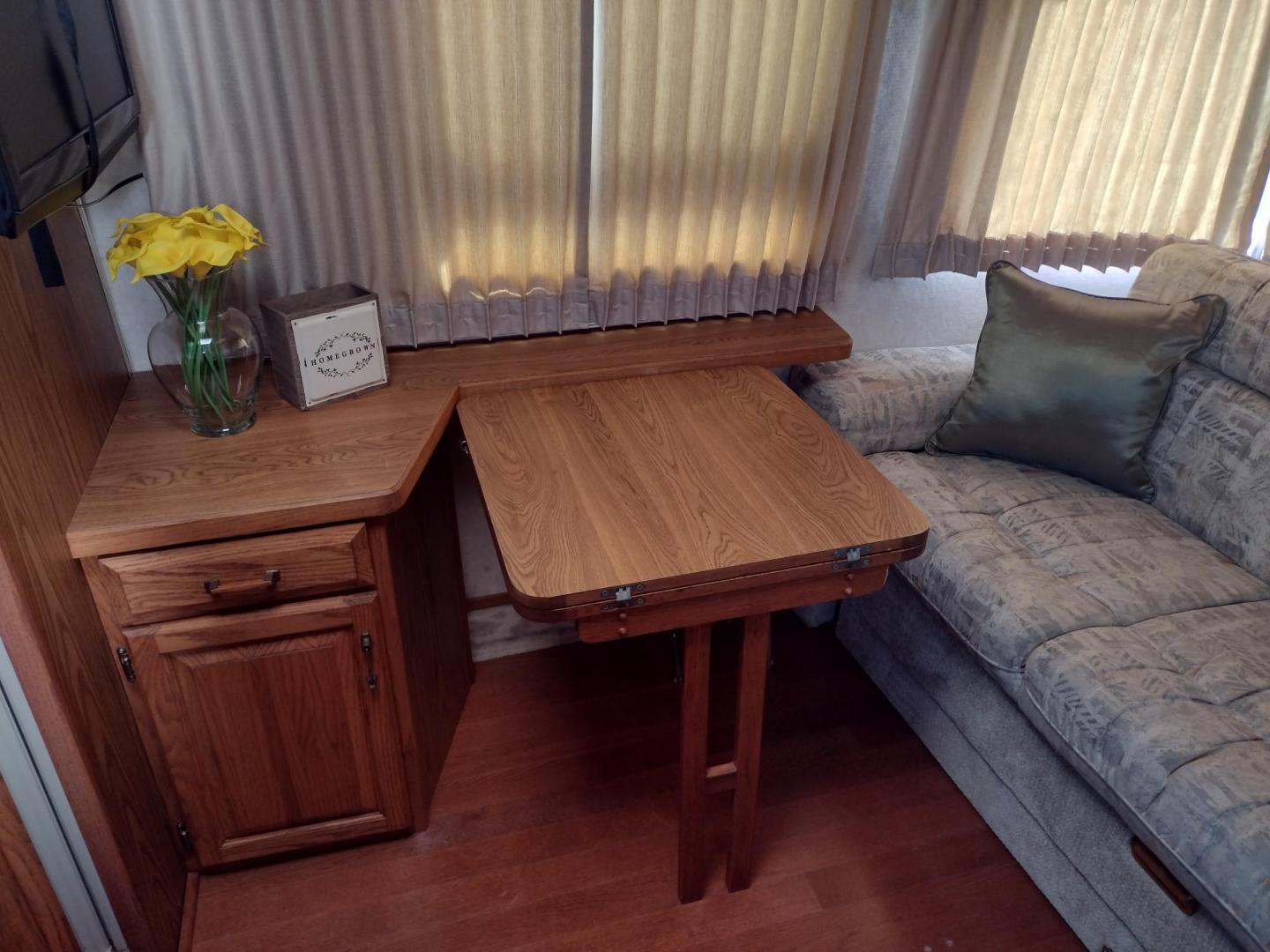 1995 Silver Airstream CLASSIC EXCELLA 25A EXCELLA 25A (1STGEAJ27SJ) , located at 17760 Hwy 62, Morris, OK, 74445, 35.609104, -95.877060 - HAVE YOU EVER WANTED TO BECOME PART OF THE AIRSTREAM FAMILY? WELL HERE IS YOUR CHANCE, CHECK OUT THIS 1995 AIRSTREAM CLASSIC EXCELLA 25A 25.5FT OVERALL WITH 16FT MANUAL AWNING. IN THE LIVING AND KITCHEN AREA IS A SOFA THAT FOLDS DOWN FOR ADDITIONAL SLEEPING, STORAGE UNDER THE SOFA, OVERHEAD CABINETS - Photo#16