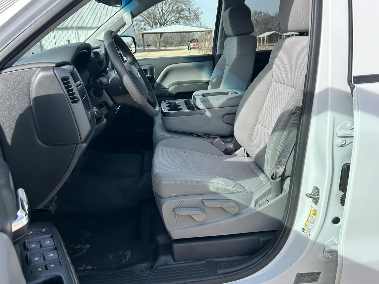 2015 White /Gray Chevrolet Silverado 1500 (1GCRCPECXFZ) with an 5.3L V8 OHV 16V engine, 6-Speed Automatic transmission, located at 17760 Hwy 62, Morris, OK, 74445, (918) 733-4887, 35.609104, -95.877060 - 2015 CHEVY SILVERADO 1500 2WD BI-FUEL SYSTEM RUNS ON CNG OR GASOLINE WITH THE 5.3L V8 ENGINE. IT FEATURES MANUAL SEATS, CLOTH INTERIOR, POWER LOCKS, POWER WINDOWS, AM/FM RADIO, BACKUP CAMERA, CRUSIE CONTROL, TRACTION CONTROL, SAFETY LIGHT, AND WEATHER GUARD TOOL BOXES. ONLY 157,343 MILES WITH FIREST - Photo#8