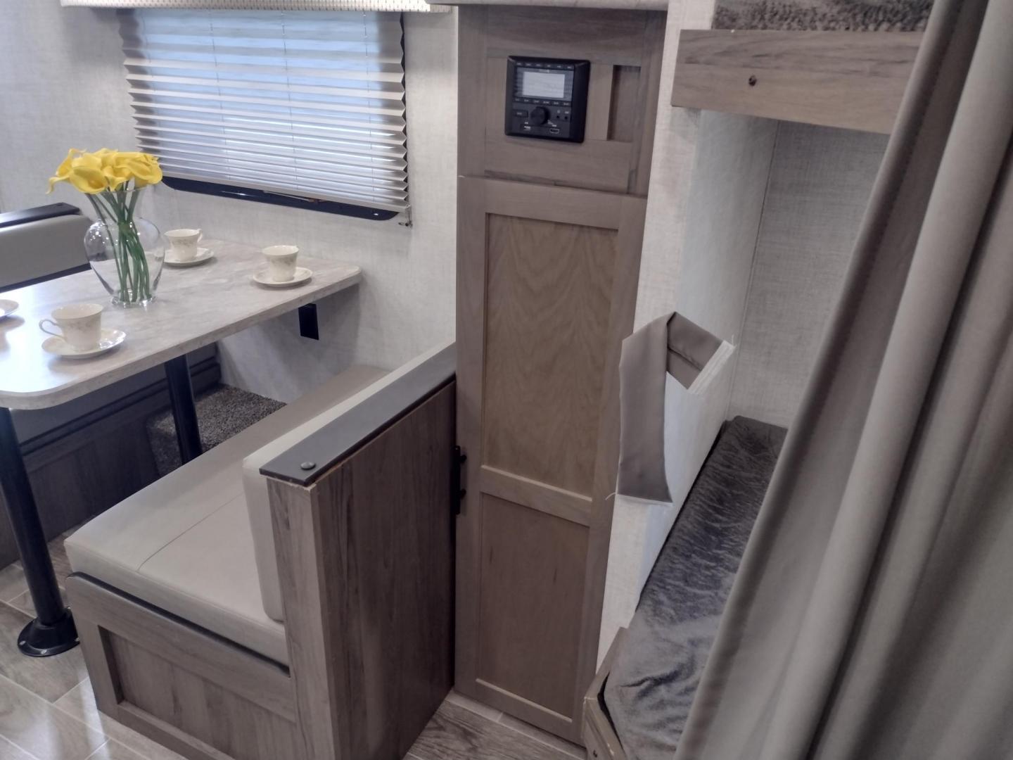 2021 Silver /Gray Gulf Stream Coach, Inc CONQUEST 275FBG 275FBG (1NL1G3020M1) , located at 17760 Hwy 62, Morris, OK, 74445, 35.609104, -95.877060 - CAMPING SEASON IS JUST AROUND THE CORNER COME CHECK OUT THIS 2021 GULF STREAM CONQUEST 275FBG 30FT OVERALL!!! ***APPEARS TO BE IN UNUSED CONDITION*** ***CLEAN TITLE*** IN THE FRONT IS A QUEEN SIZE BED WITH STORAGE UNDER BED, OVERHEAD CABINETS, AND 2 WARDROBE CLOSETS. IN THE LIVING AND KITCHEN AREA - Photo#26