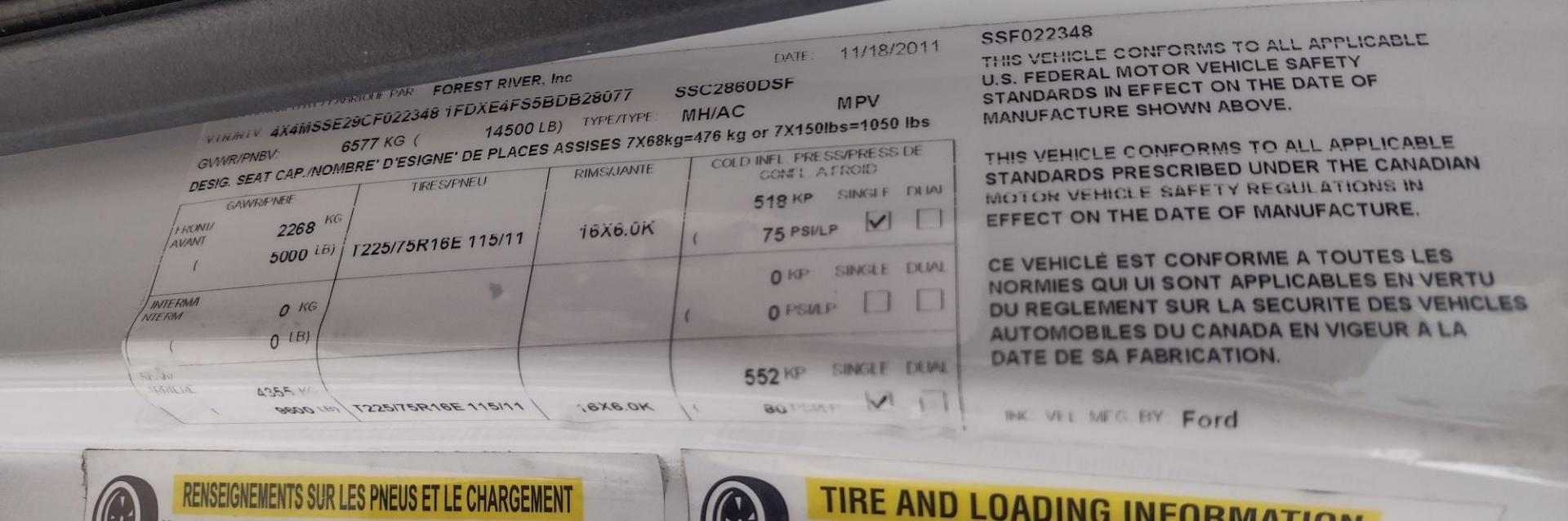 2012 White /BROWN Ford Econoline E450 (1FDXE4FS5BD) with an 6.8L V10 SOHC 20V engine, located at 17760 Hwy 62, Morris, OK, 74445, 35.609104, -95.877060 - SPRING TIME IS HERE WHAT BETTER WAY TO START YOUR TRAVELS IN THIS 2012 FORD E450 2WD FOREST RIVER SUNSEEKER 2860DS CLASS C MOTORHOME 30FT OVERALL. IT FEATURES THE TRITON 6.8L V10 ENGINE, KEYLESS ENTRY, CLOTH MANUAL SEATS, POWER WINDOWS, POWER LOCKS, POWER MIRRORS, CRUISE CONTROL, TOW HAUL MODE, BACK - Photo#61