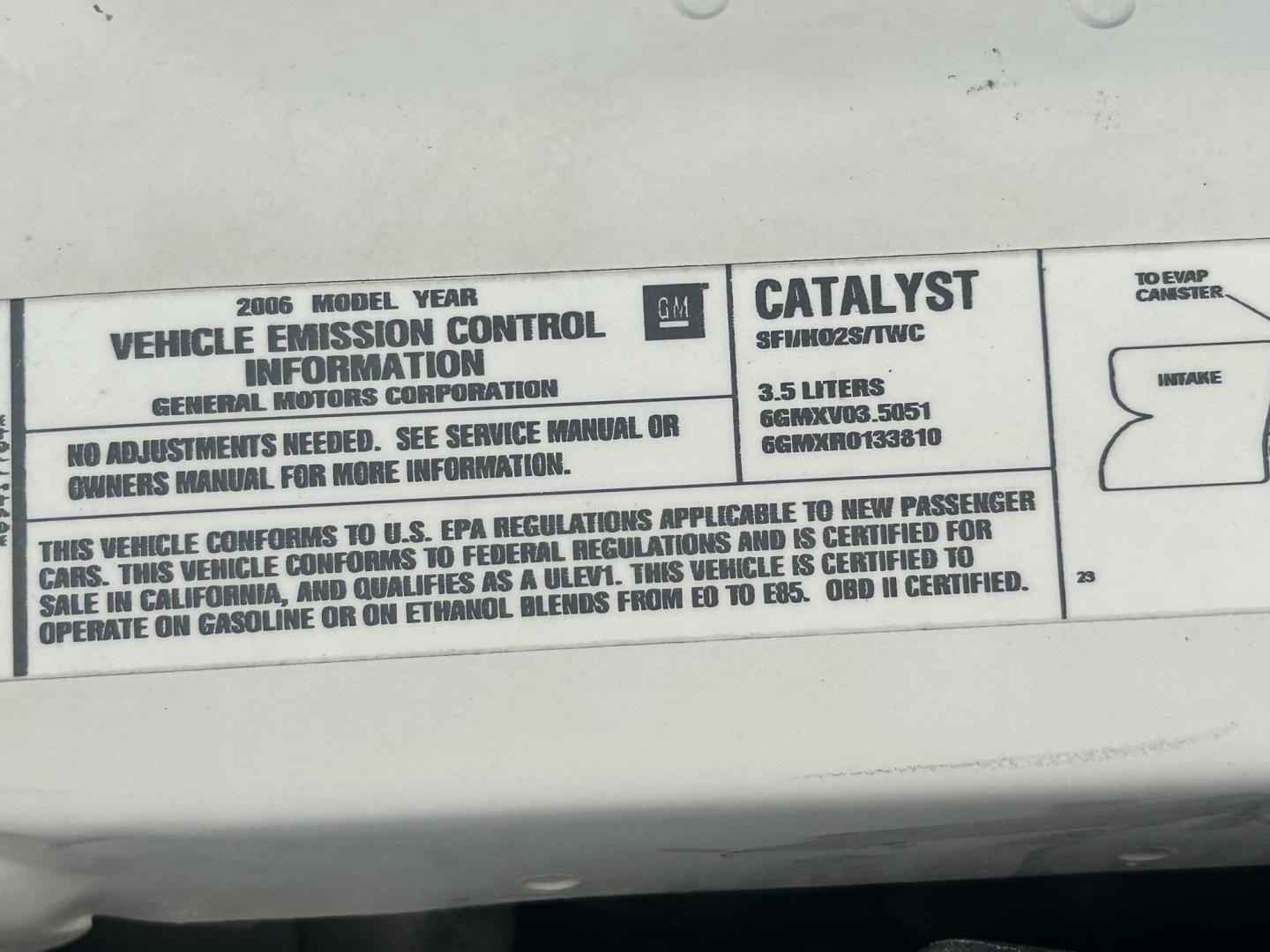 2006 White /GRAY Chevrolet Impala (2G1WB58K669) with an 3.5L V6 OHV 16V FFV engine, 4-Speed Automatic Overdrive transmission, located at 17760 Hwy 62, Morris, OK, 74445, (918) 733-4887, 35.609104, -95.877060 - 2006 CHEVY IMPALA WITH 3.6L V6 ENGINE. ***REBUILT TITLE*** IT FEATURES KEYLESS ENTRY, CLOTH INTERIOR, POWER SEATS, POWER LOCKS, POWER WINDOWS, POWER MIRRORS, AM/FM RADIO, CD PLAYER, AUXILILARY PORT, CRUISE CONTROL, AND TRACTION CONTROL. ****ONLY 20,248 MILES AND NEW FIRESTONE 225/60R16 TIRES.**** - Photo#18