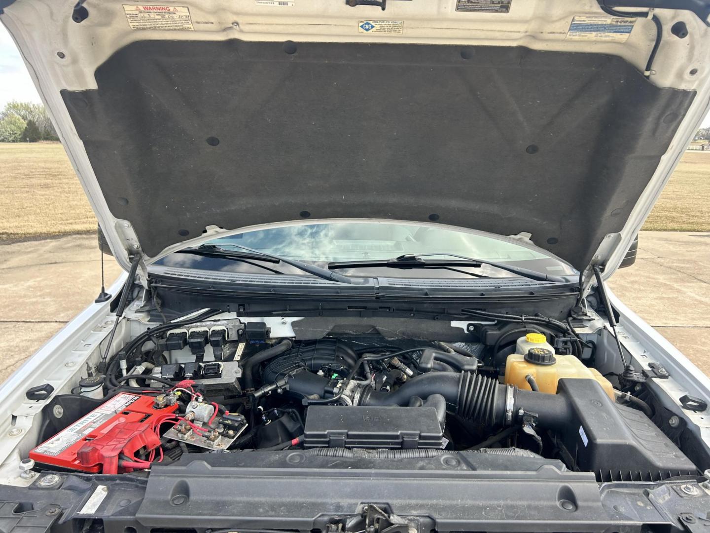 2014 White /Gray Ford F-150 XL (1FTEX1EM8EK) with an 3.7L V6 DOHC 24V engine, 6-Speed Automatic transmission, located at 17760 Hwy 62, Morris, OK, 74445, (918) 733-4887, 35.609104, -95.877060 - 2014 FORD F-150 4WD HAS A 3.7L V6 ENGINGE BI-FUEL SYSTEM RUNS ON CNG (COMPRESSED NATURAL GAS) OR GASOLINE. IT FEATURES CLOTH INTERIOR, MANUAL SEATS, POWER WINDOWS, POWER LOCKS, POWER MIRRORS, AM/FM STEREO, SIRIUS RADIO, CD PLAYER, AUXILLIARY PORT, CRUISE CONTROL, TRACTION CONTROL, BACKUP CAMERA, MUL - Photo#24