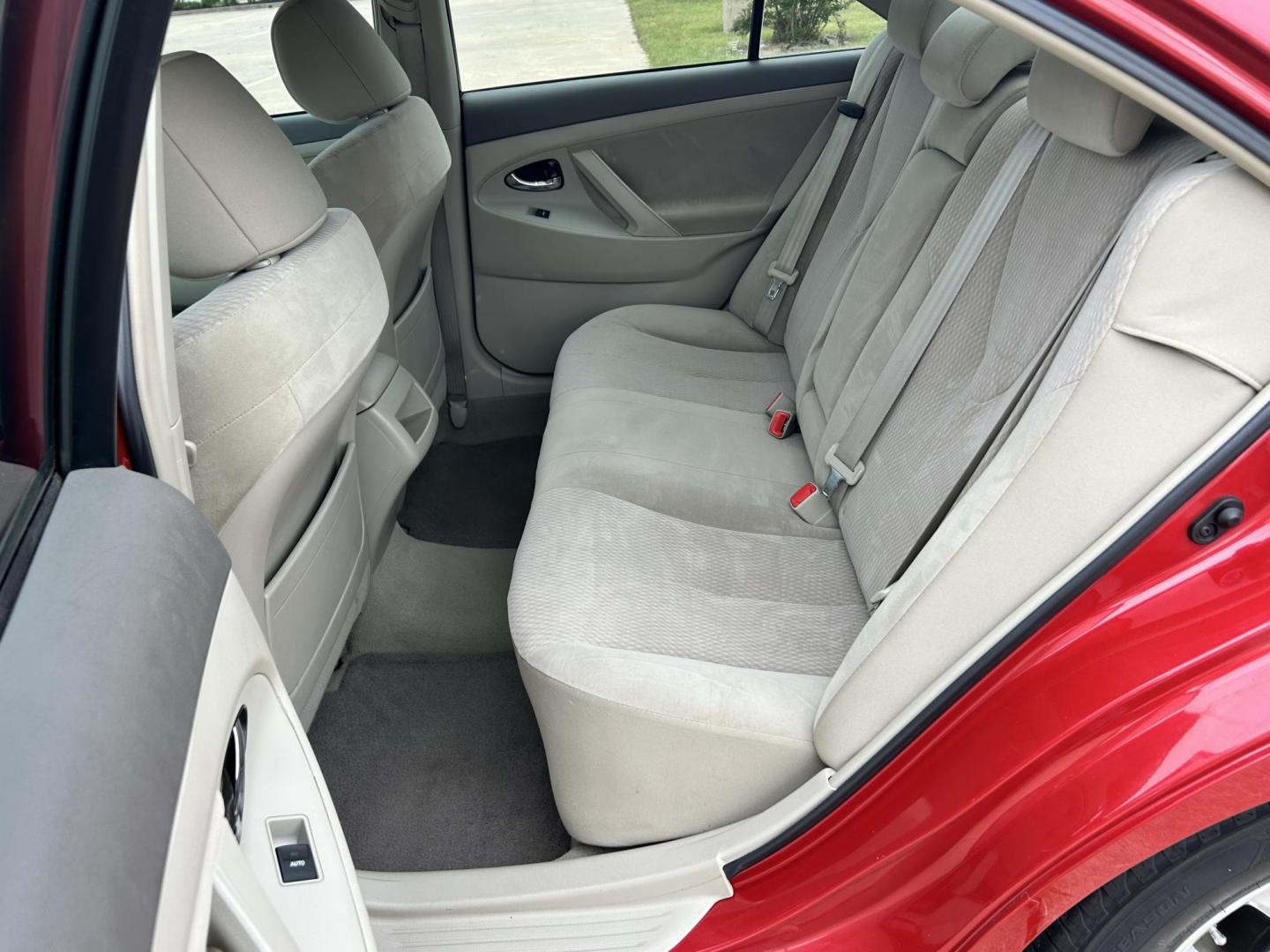 2011 RED /GRAY Toyota Camry LE (4T4BF3EK2BR) with an 2.5L L4 DOHC 16V engine, 6-Speed Automatic transmission, located at 17760 Hwy 62, Morris, OK, 74445, (918) 733-4887, 35.609104, -95.877060 - 2011 TOYOTA CAMRY LE WITH 2.5L 4 CYLINDER ENGINE. THIS FEATURES KEYLESS ENTRY, CLOTH INTERIOR, POWER DRIVER SEAT, MANUAL PASSENGER SEAT, POWER WINDOWS, POWER LOCKS, AM/FM RADIO, CD PLAYER, AUXILIARY PORT, CRUISE CONTROL, AND TRACTION CONTROL. ONLY HAS 91,152 MILES AND FIRETONE 215/65R16 TIRES. ** - Photo#12