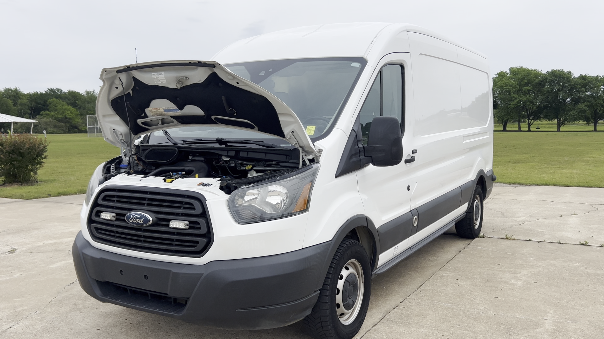2017 White /GRAY Ford Transit 250 Van high Roof w/Sliding Pass. 148-in. WB (1FTYR2CM9HK) with an 3.7L V6 DOHC 24V engine, 6A transmission, located at 17760 Hwy 62, Morris, OK, 74445, (918) 733-4887, 35.609104, -95.877060 - 2017 FORD TRANSIT 250 HIGH TOP BI-FUEL SYSTEM RUNS ON CNG OR GASOLINE HAS THE 3.7L V6 ENIGINE. ***CLEAN TITLE*** IT FEATURES KEYLESS ENTRY, CLOTH INTERIOR, MANUAL SEATS, POWER WINDOWS, POWER LOCKS, POWER MIRRORS, CRUISE CONTROL, HANDS FREE CALLING, AM/FM RADIO, SIRIUS RADIO, BLUETOOTH RADIO, BACKUP- Photo#35