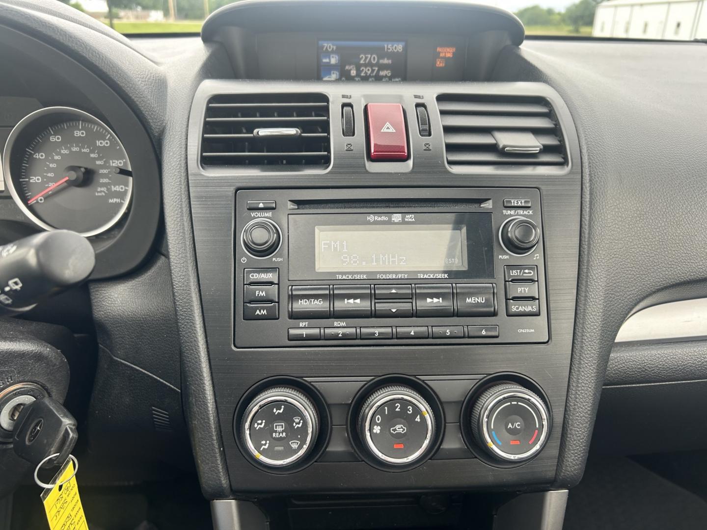 2015 Silver /BLACK Subaru Forester (JF2SJADC9FH) with an 2.5L H4 SOHC 16V engine, 6-Speed Automatic transmission, located at 17760 Hwy 62, Morris, OK, 74445, (918) 733-4887, 35.609104, -95.877060 - 2015 SUBARU FORESTER AWD WITH THE 2.5L ENGINE. IT FEATURES CLOTH INTERIOR, POWER AND HEATED SEATS, POWER WINDOWS, POWER LOCKS, POWER MIRRORS, MULTI STEERING CONTROLS, CRUISE CONTROL, HANDS FREE CALLING, AM/FM RADIO, CD PLAYER, AUXILARY PORT, BACKUP CAMERA, BACK SEATS THAT FOLD FOR CARGO SPACE, AND - Photo#11