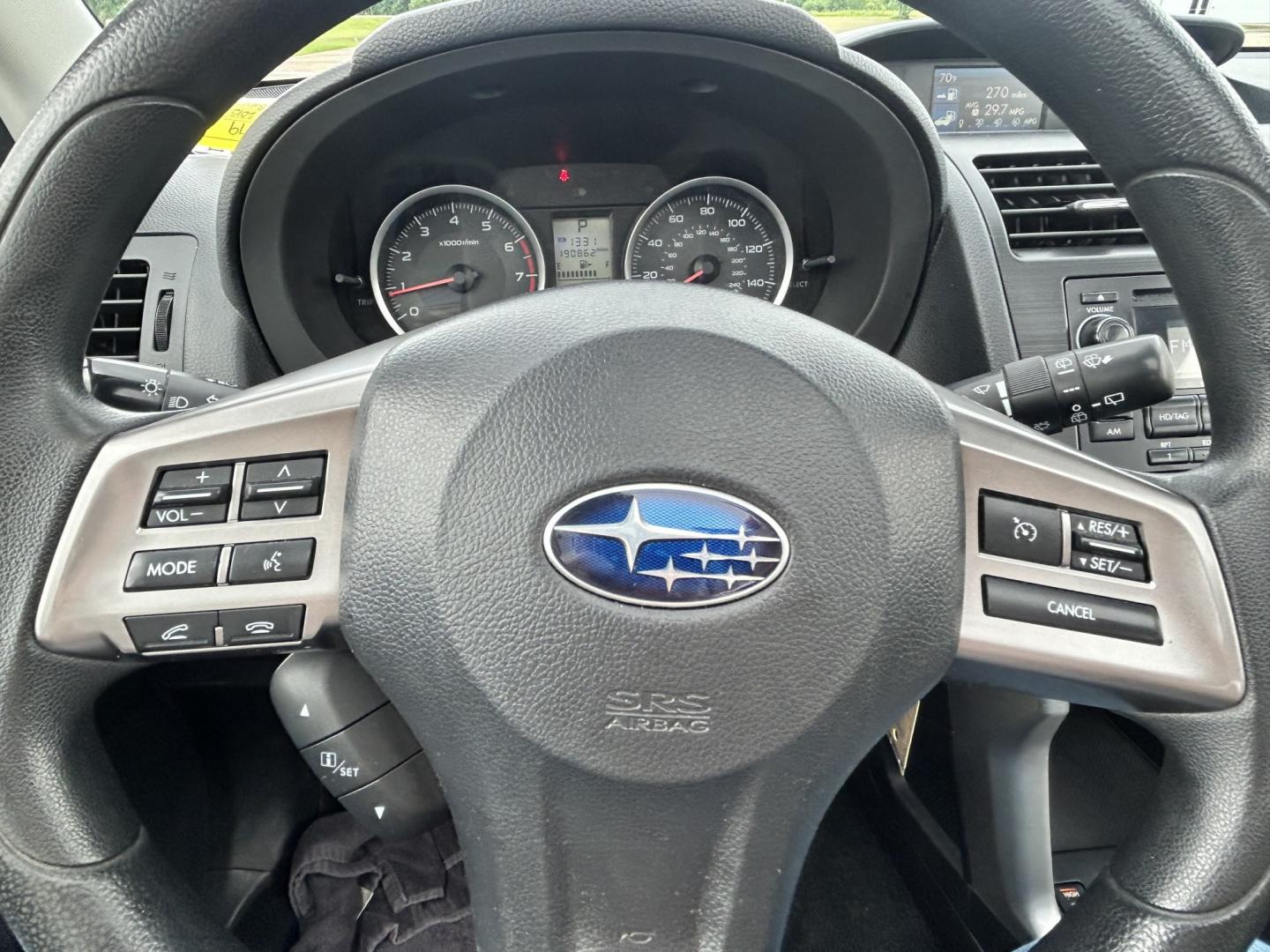 2015 Silver /BLACK Subaru Forester (JF2SJADC9FH) with an 2.5L H4 SOHC 16V engine, 6-Speed Automatic transmission, located at 17760 Hwy 62, Morris, OK, 74445, (918) 733-4887, 35.609104, -95.877060 - 2015 SUBARU FORESTER AWD WITH THE 2.5L ENGINE. IT FEATURES CLOTH INTERIOR, POWER AND HEATED SEATS, POWER WINDOWS, POWER LOCKS, POWER MIRRORS, MULTI STEERING CONTROLS, CRUISE CONTROL, HANDS FREE CALLING, AM/FM RADIO, CD PLAYER, AUXILARY PORT, BACKUP CAMERA, BACK SEATS THAT FOLD FOR CARGO SPACE, AND - Photo#14