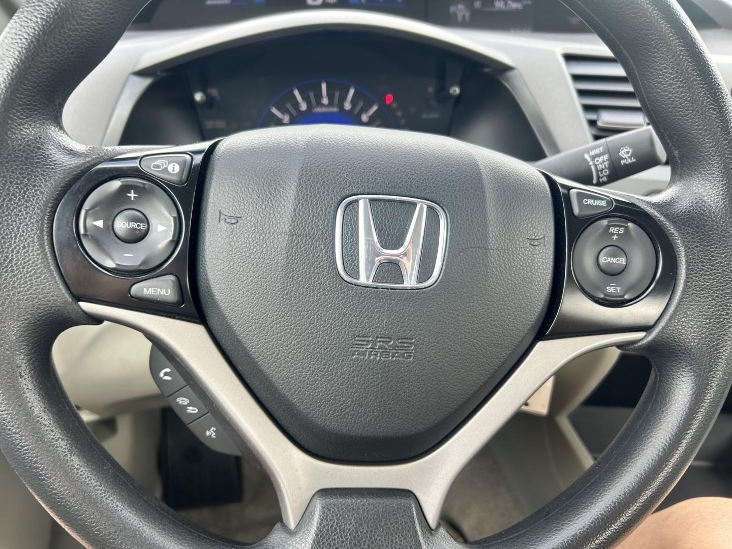 2012 White /GRAY Honda Civic (19XFB5F58CE) with an 1.8L L4 SOHC 16V CNG engine, 5-Speed Automatic transmission, located at 17760 Hwy 62, Morris, OK, 74445, (918) 733-4887, 35.609104, -95.877060 - 2012 HONDA CIVIC DEDICATED CNG (RUNS ONLY ON COMPRESSED NATURAL GAS) HAS A 1.8L 4 CYLINDER ENGINE AND IS 2WD. FEATURES MANUAL SEATS, POWER LOCKS, POWER MIRRORS, POWER WINDOWS. HAS AM/FM RADIO, CD PLAYER, AUX PORT, CRUISE CONTROL, MULTI-FUNCTION STEERING WHEEL CONTROL, HANDS FREE CALLING, AND TRACTIO- Photo#13