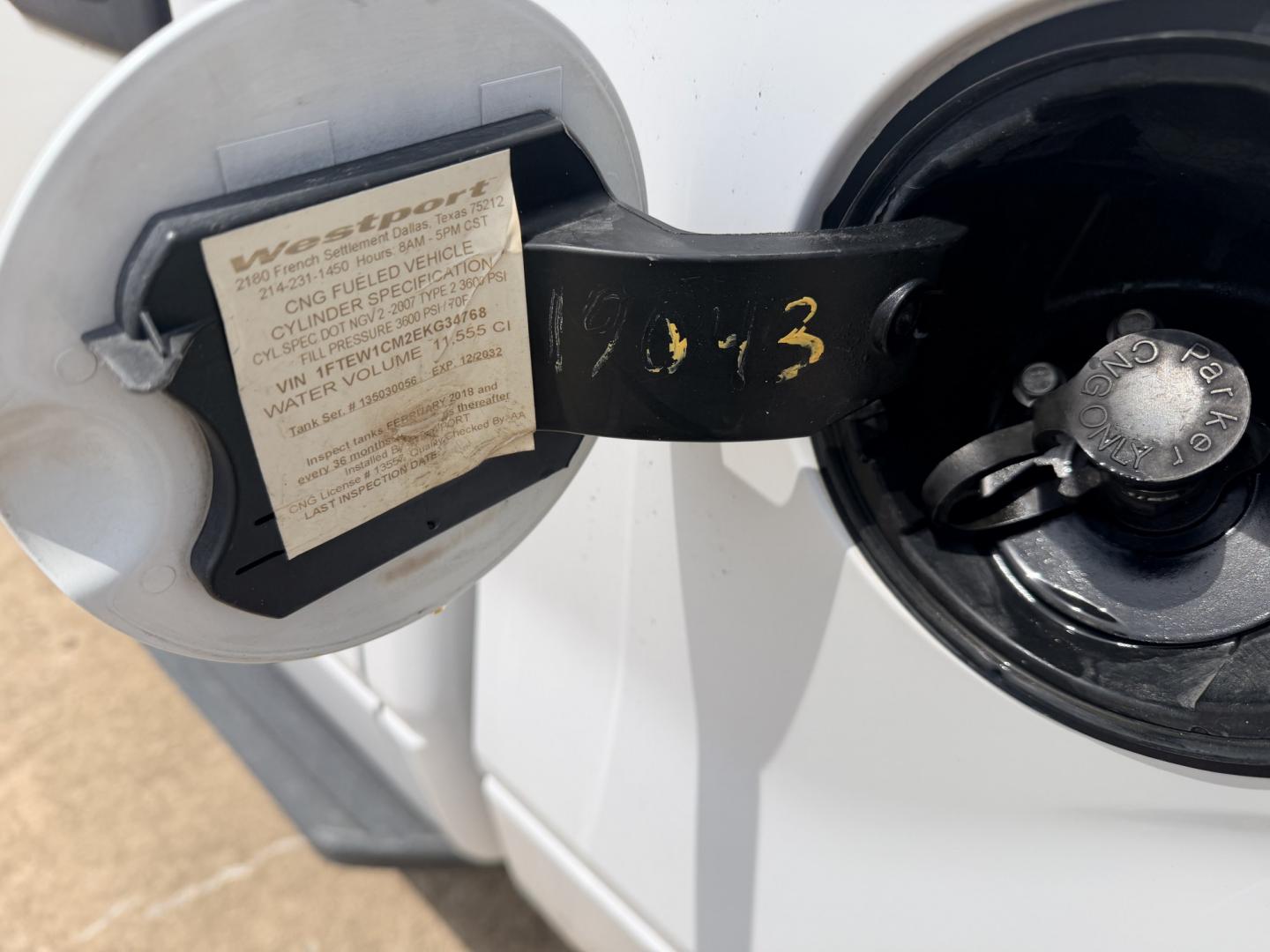 2014 White /Gray Ford F-150 XL (1FTEW1CM2EK) with an 3.7L V6 DOHC 24V engine, 6A transmission, located at 17760 Hwy 62, Morris, OK, 74445, (918) 733-4887, 35.609104, -95.877060 - 2014 FORD F-150 4WD HAS THE 3.7L V6 ENIGINE. DEDICATED CNG ONLY RUNS ON COMPRESSED NATURAL GAS. FEATURES KEYLESS REMOTE ENTRY, VINYL MANUAL SEATS, POWER LOCKS, POWER WINDOWS, AM/FM STEREO, CRUISE CONTROL, TRACTION CONTROL, AND BEDCOVER. HAS 145,653 MILES WITH 255/65R17 TIRES. ***CLEAN TITLE*** AND- Photo#14