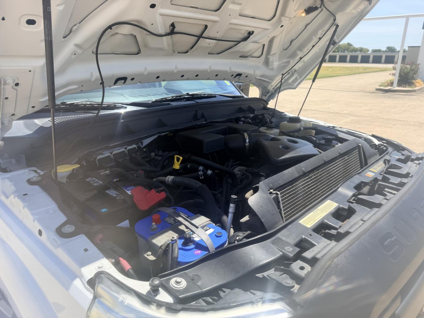 2013 White /GRAY Ford F-350 SD (1FDRF3A60DE) with an 6.2L V8 OHV 16V engine, 6A transmission, located at 17760 Hwy 62, Morris, OK, 74445, (918) 733-4887, 35.609104, -95.877060 - 2013 FORD F-350 6.2L V8 2WD DEDICATED CNG ONLY RUNS ON COMPRESSED NATURAL GAS AND DOES NOT RUN ON GASOLINE. FEATURES MANUAL SEATS, MANUAL LOCKS, MANUAL WINDOWS, MANUAL MIRRORS, AM/FM STEREO, VINYL SEATS, CRUISE CONTROL, TRACTION CONTROL, POWER CONVERTER, EASY LOAD LADDER RACK, BACK UP CAMERA,AND L- Photo#22