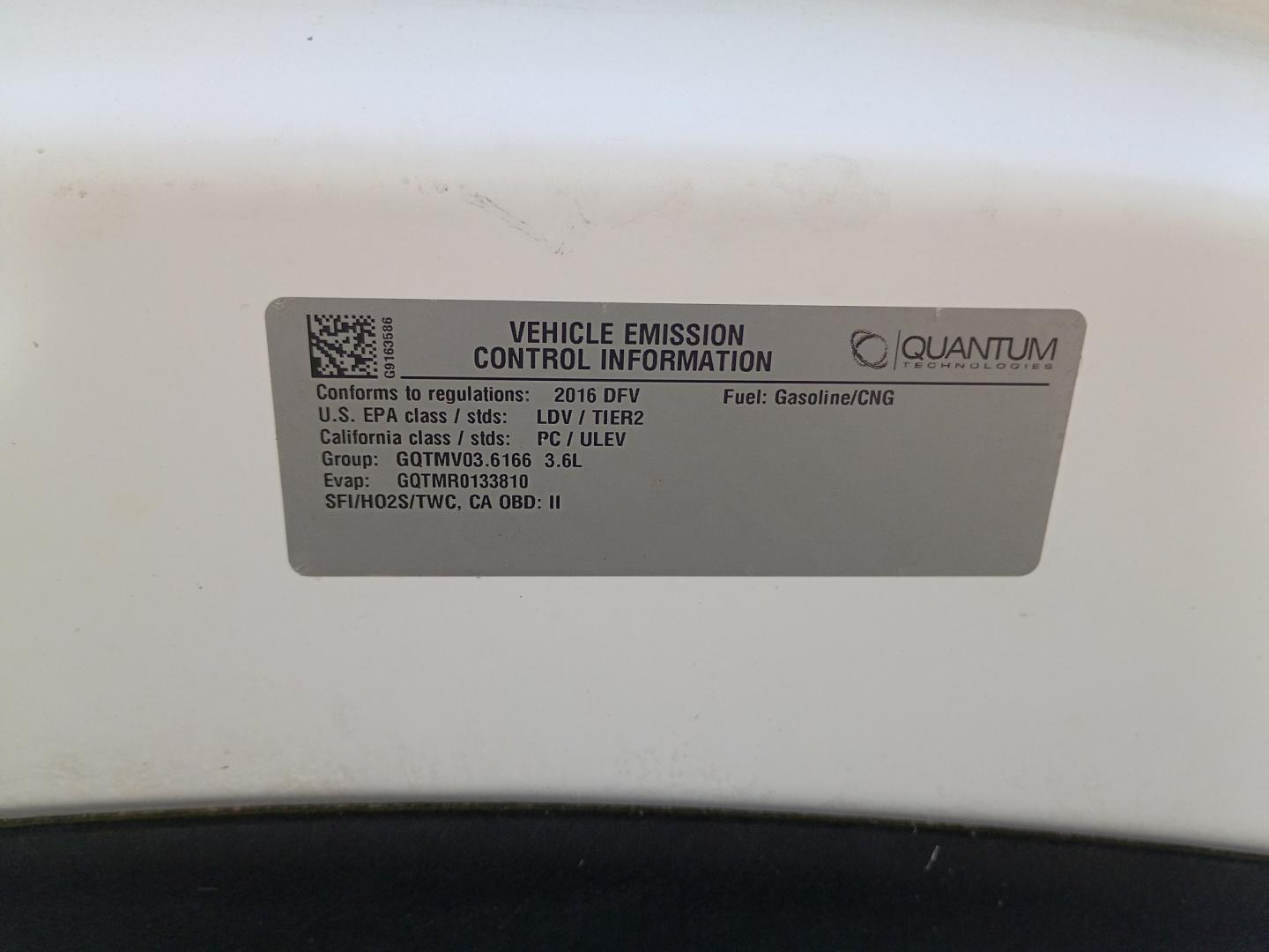 2016 White /GRAY Chevrolet Impala CNG 2FL (2G11Y5SN8G9) with an 3.6L V6 DOHC 24V CNG engine, 6A transmission, located at 17760 Hwy 62, Morris, OK, 74445, (918) 733-4887, 35.609104, -95.877060 - 2016 CHEVY IMPALA WITH 3.6L V6 ENGINE. IT FEATURES KEYLESS ENTRY, CLOTH INTERIOR, POWER SEATS, POWER LOCKS, POWER WINDOWS, POWER MIRRORS, AUXILILARY PORT, CRUISE CONTROL, AND TRACTION CONTROL. ONLY 78,485 MILES AND FIRESTONE 225/60R16 TIRES. $13,900 CALL RUSS, JONA OR HARLEY 918-733-4887 **********- Photo#25