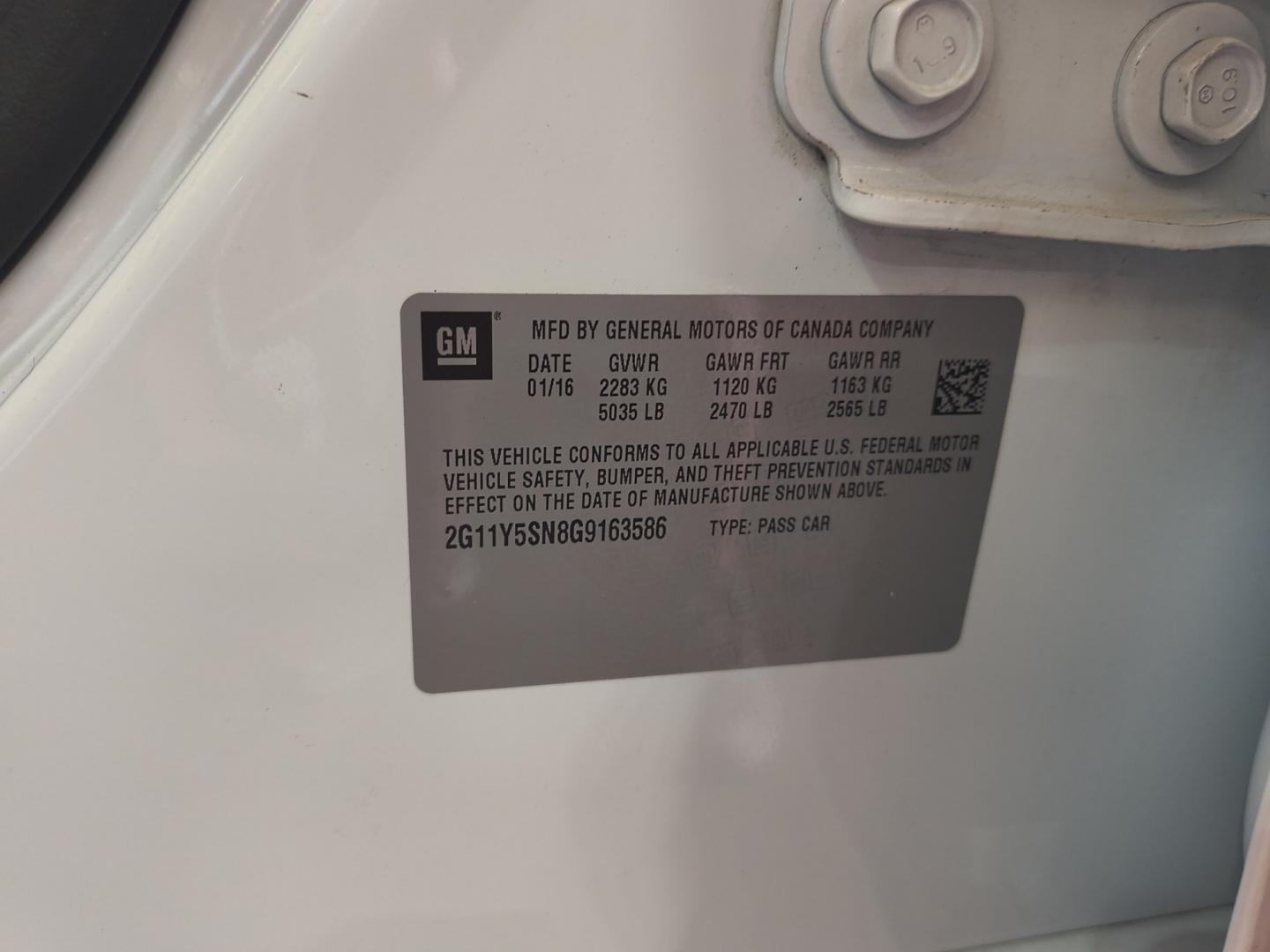 2016 White /GRAY Chevrolet Impala CNG 2FL (2G11Y5SN8G9) with an 3.6L V6 DOHC 24V CNG engine, 6A transmission, located at 17760 Hwy 62, Morris, OK, 74445, (918) 733-4887, 35.609104, -95.877060 - 2016 CHEVY IMPALA WITH 3.6L V6 ENGINE. IT FEATURES KEYLESS ENTRY, CLOTH INTERIOR, POWER SEATS, POWER LOCKS, POWER WINDOWS, POWER MIRRORS, AUXILILARY PORT, CRUISE CONTROL, AND TRACTION CONTROL. ONLY 78,485 MILES AND FIRESTONE 225/60R16 TIRES. $13,900 CALL RUSS, JONA OR HARLEY 918-733-4887 **********- Photo#32