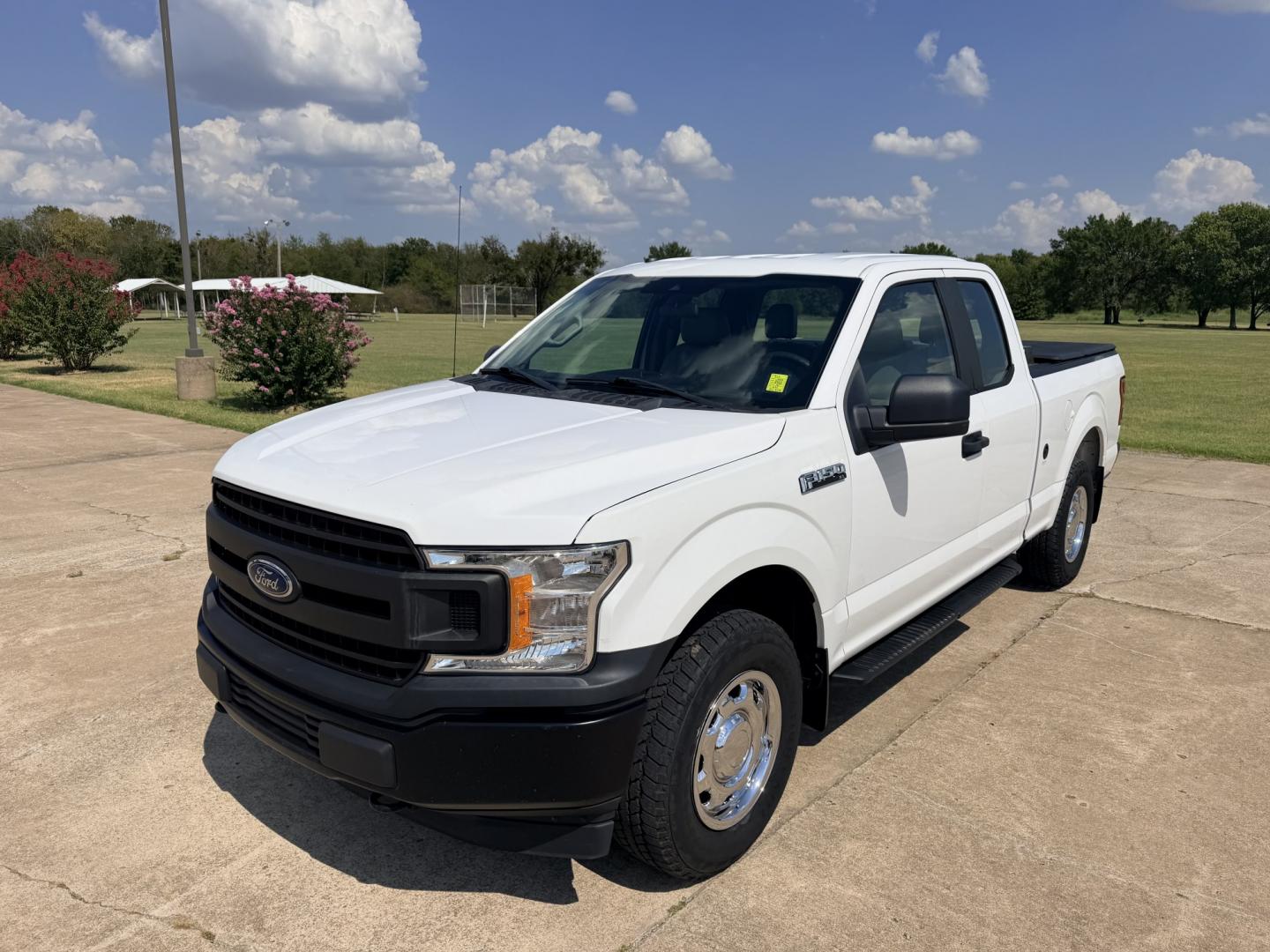 2019 White /Gray Ford F-150 (1FTFX1E54KK) with an 5.0L V8 OHV 16V engine, 6A transmission, located at 17760 Hwy 62, Morris, OK, 74445, (918) 733-4887, 35.609104, -95.877060 - 2019 FORD F150 HAS A 5.0L V8 ENGINE AND IS 4WD. FEATURES KEYLESS ENTERY, LEATHER INTERIOR, POWER WINDOWS, POWER LOCKS, POWER MIRRORS, AM/FM RADIO, HANDS FREE CALLING, A/C, TRACTION CONTROL,USB PORT, BACKUP CAMERA, BED COVER, AND BED LINER. EQUIPPED WITH A BI-FUEL CNG FUEL SYSTEM. IT RUNS ON COMPRESS- Photo#0