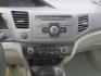 2012 White /GRAY Honda Civic (19XFB5F58CE) with an 1.8L L4 SOHC 16V CNG engine, 5-Speed Automatic transmission, located at 17760 Hwy 62, Morris, OK, 74445, (918) 733-4887, 35.609104, -95.877060 - 2012 HONDA CIVIC DEDICATED CNG (RUNS ONLY ON COMPRESSED NATURAL GAS) HAS A 1.8L 4 CYLINDER ENGINE AND IS 2WD. FEATURES MANUAL SEATS, POWER LOCKS, POWER MIRRORS, POWER WINDOWS. HAS AM/FM RADIO, CD PLAYER, AUX PORT, CRUISE CONTROL, MULTI-FUNCTION STEERING WHEEL CONTROL, HANDS FREE CALLING, AND TRACTIO- Photo#11