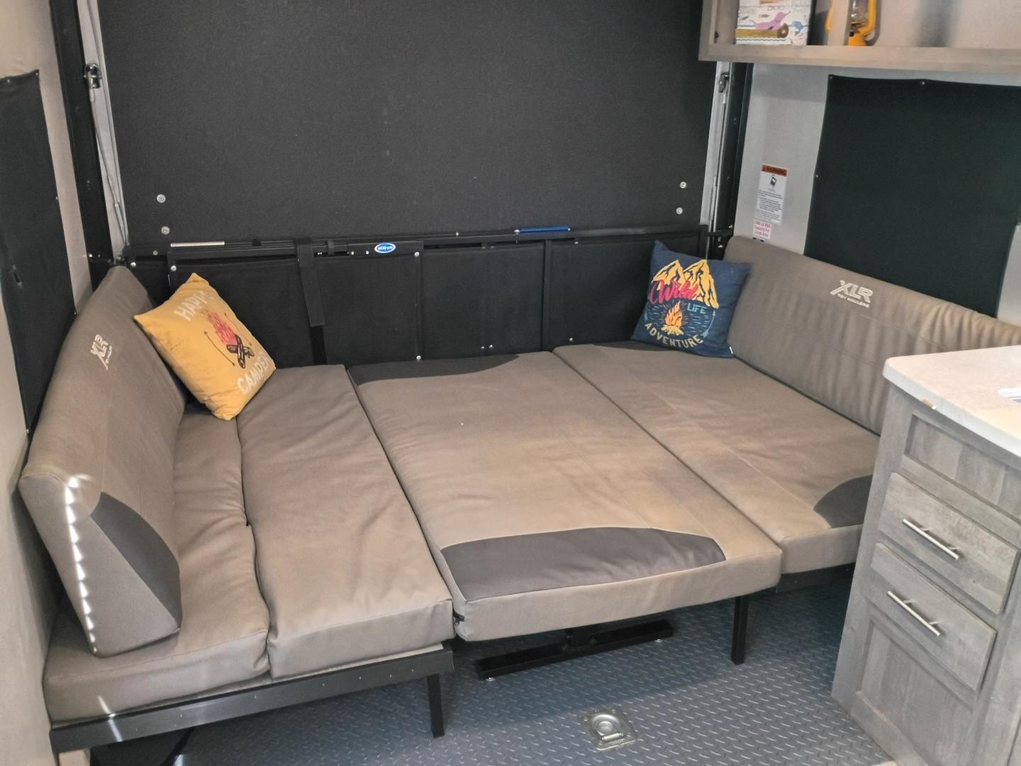 2021 Silver /TAN Forest River XLR Toy Hauler 25LRLE (5ZT2XLPB0MZ) , located at 17760 Hwy 62, Morris, OK, 74445, 35.609104, -95.877060- Photo#24