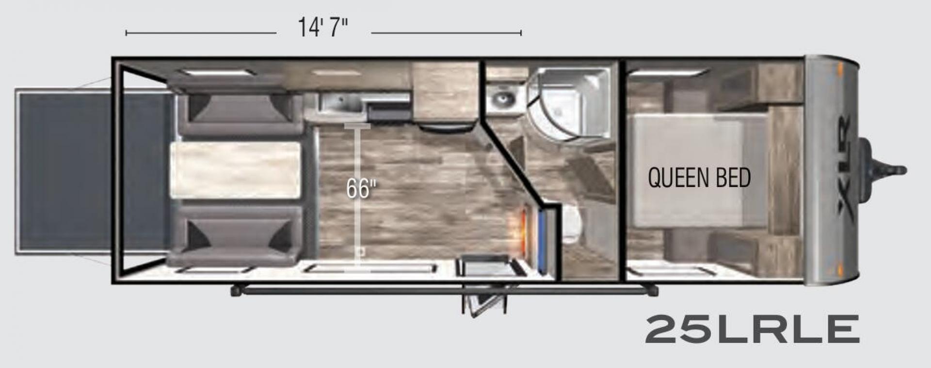 2021 Silver /TAN Forest River XLR Toy Hauler 25LRLE (5ZT2XLPB0MZ) , located at 17760 Hwy 62, Morris, OK, 74445, 35.609104, -95.877060- Photo#54