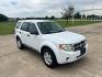 2011 WHITE /Gray Ford Escape (1FMCU9C75BK) with an 2.5L L4 DOHC 16V engine, 6-Speed Automatic transmission, located at 17760 Hwy 62, Morris, OK, 74445, (918) 733-4887, 35.609104, -95.877060 - 2011 FORD ESCAPE AWD AND HAS THE 2.5L L4 ENGINE. DEDICATED CNG ONLY RUNS ON COMPRESSED NATURAL GAS. IT FEATURES CLOTH INTERIOR, MANUAL SEATS, POWER WINDOWS, POWER LOCKS,CRUISE CONTROL, AM/FM RADIO, SIRIUS RADIO, CD PLAYER, AUXILARY PORT, AND HAND FREE CALLING. TIRES 235/70R16 AND ONLY HAS 111,801 M - Photo#2