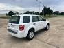 2011 WHITE /Gray Ford Escape (1FMCU9C75BK) with an 2.5L L4 DOHC 16V engine, 6-Speed Automatic transmission, located at 17760 Hwy 62, Morris, OK, 74445, (918) 733-4887, 35.609104, -95.877060 - 2011 FORD ESCAPE AWD AND HAS THE 2.5L L4 ENGINE. DEDICATED CNG ONLY RUNS ON COMPRESSED NATURAL GAS. IT FEATURES CLOTH INTERIOR, MANUAL SEATS, POWER WINDOWS, POWER LOCKS,CRUISE CONTROL, AM/FM RADIO, SIRIUS RADIO, CD PLAYER, AUXILARY PORT, AND HAND FREE CALLING. TIRES 235/70R16 AND ONLY HAS 111,801 M - Photo#4